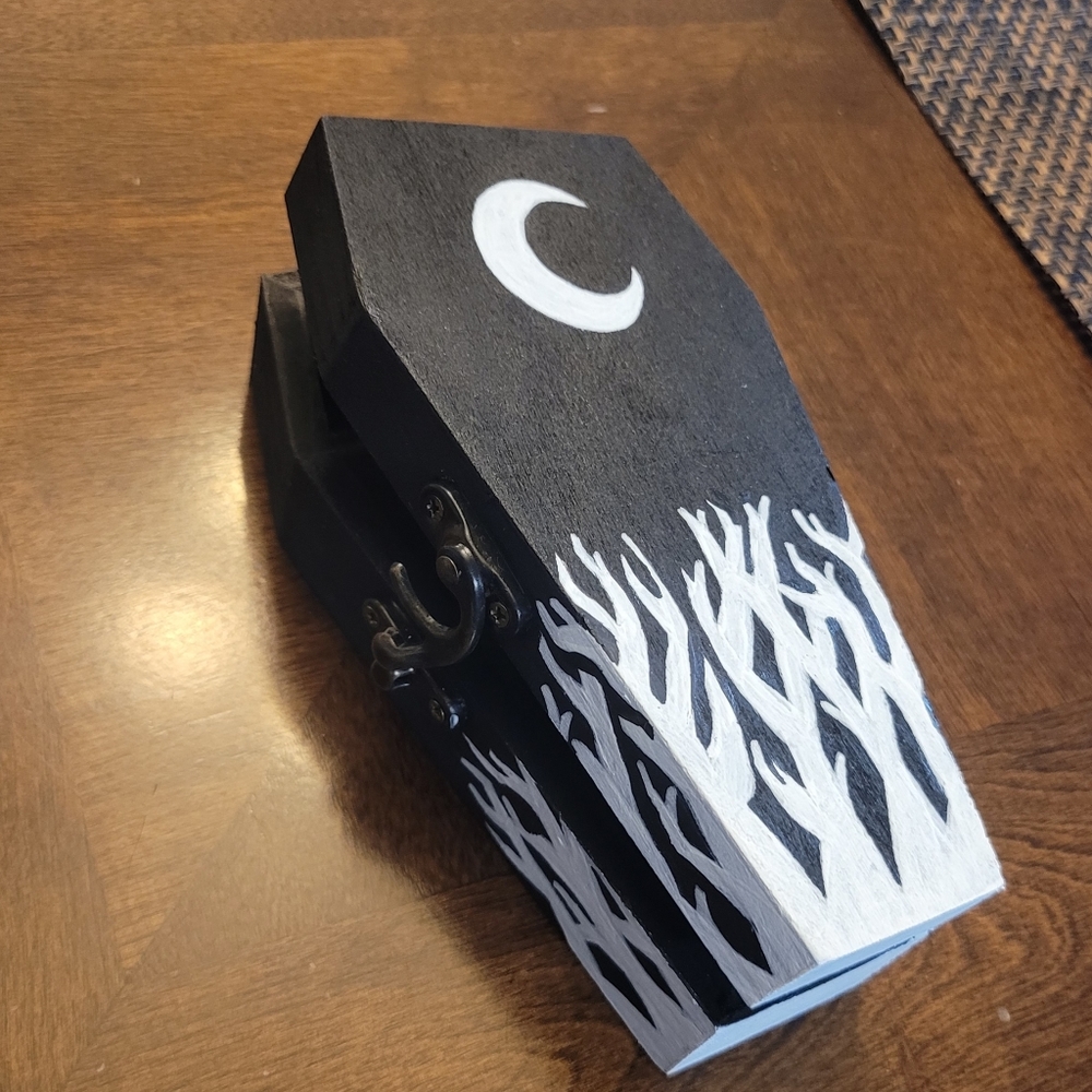 Haunted Woods Coffin Trinket Box